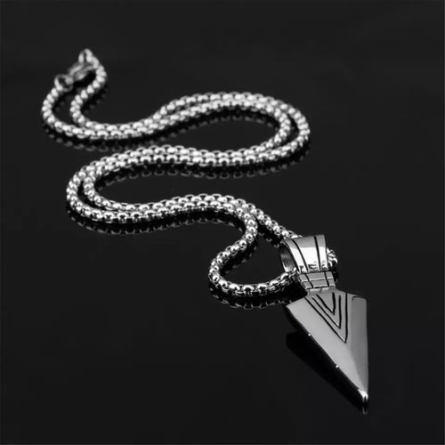 Spear Arrow Titanium Necklace