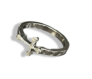 Sterling Silver Cross Ring