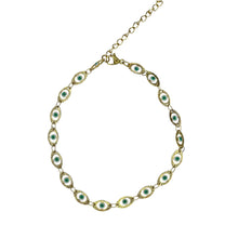 Evil Eye Gold Link Anklet