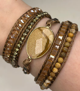 Picture Jasper Wrap Bracelet