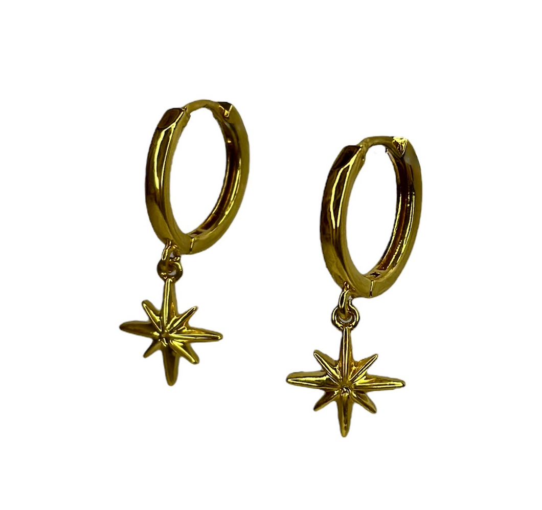 Minimal North Star Drop Hoop