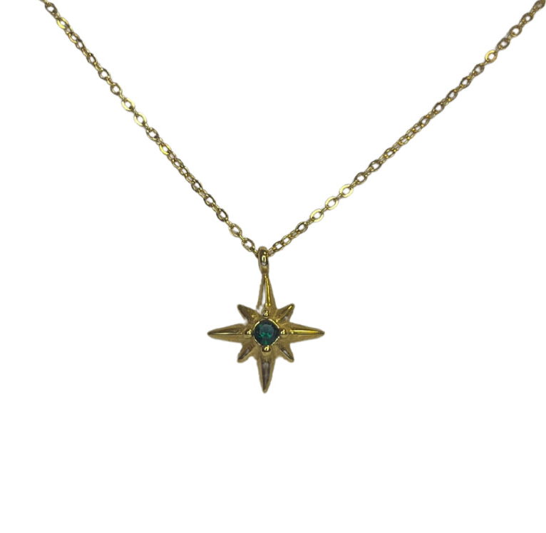Green Star Necklace