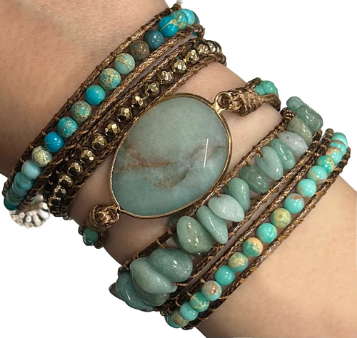 Amazonite Wrap Bracelet
