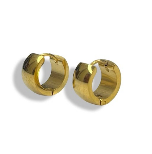 Chunky Cuffed Hoop Earrings