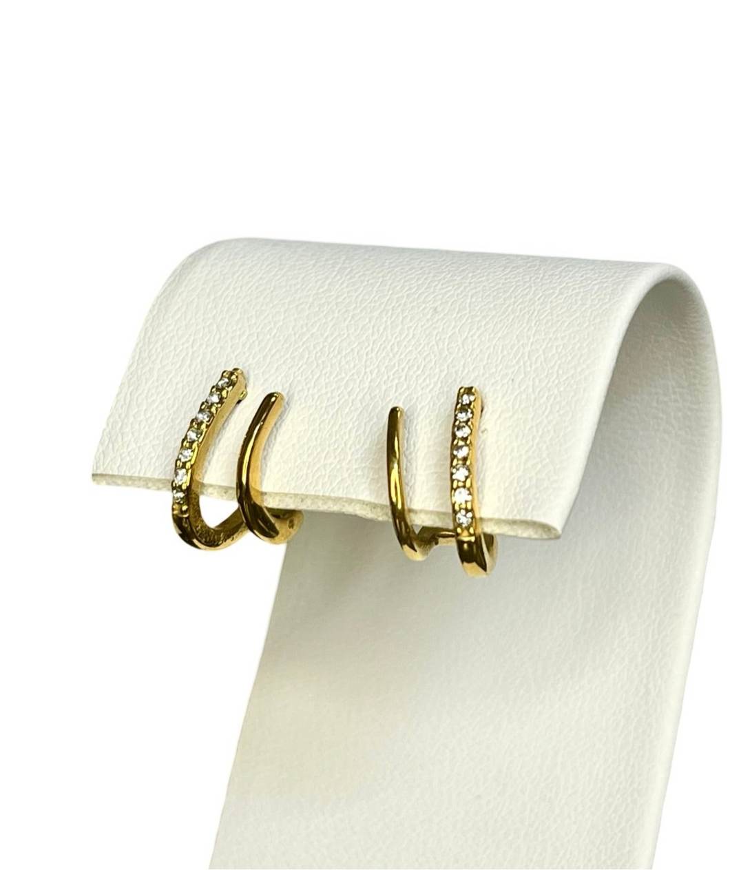 Double Hoop Illusion Earrings