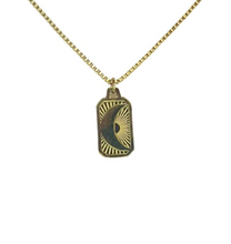 Moon Tag Necklace