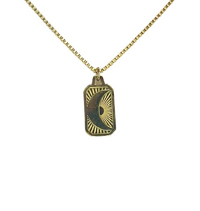 Moon Tag Necklace