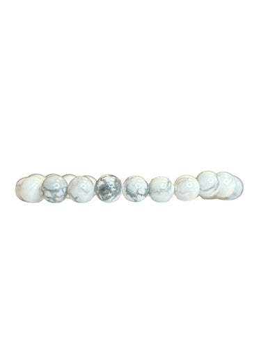 White Howlite Mala