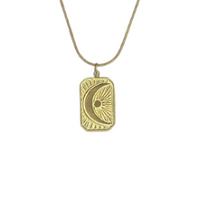 Large Moon Tag Necklace