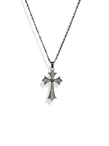 Simple Sparkle Cross Necklace