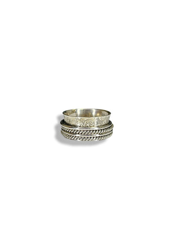 The Peace - Solid Sterling Silver Meditation Ring
