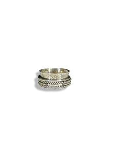 The Peace - Solid Sterling Silver Meditation Ring