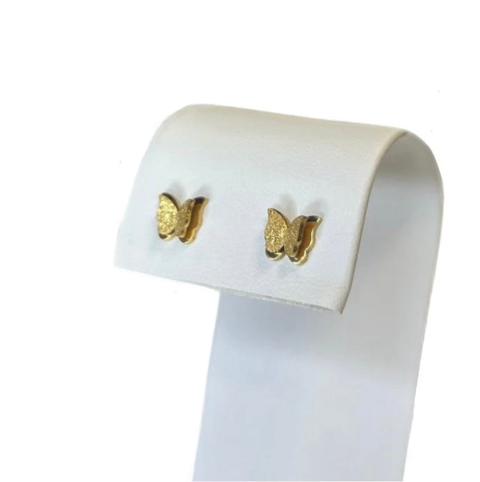 Double Butterfly Sparkle Studs