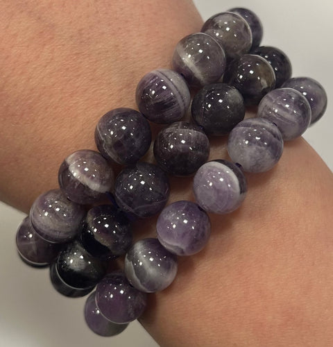 Chevron Amethyst Mala