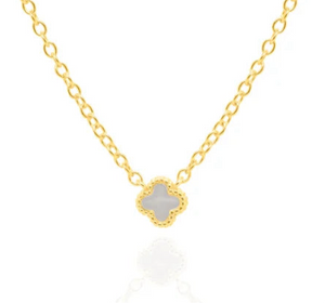 Minimalist Sterling Clover Necklace
