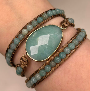 Amazonite Wrap Bracelet