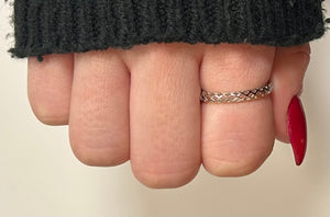 Puffy Braided Sterling Silver Ring