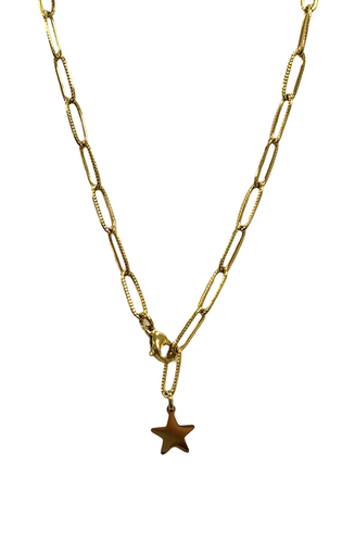 Star Paperclip Necklace