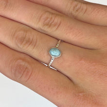 Textured Minimalist Gemstone Sterling Silver Rings