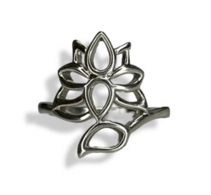 Lotus Leaf Sterling Silver Ring