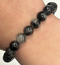 Black Tourmaline with Quartz Mala