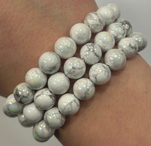 Howlite with Aura Mala