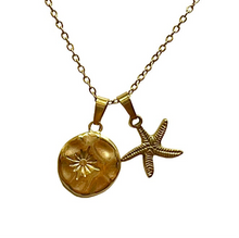 Sand Dollar and Starfish Necklace