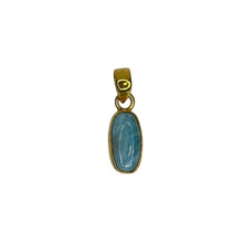 Larimar Gold Sterling Silver Pendants