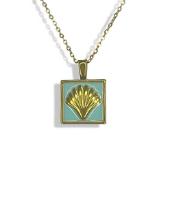 Calico Seashell Necklace