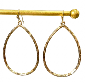 Hammered Hoop Earrings