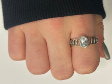 Blue Topaz Sterling Silver Ring