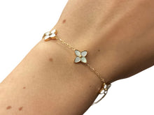 Gold Triple Flower Bracelet