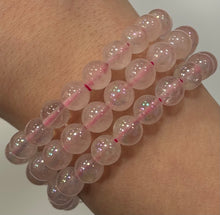 Angel Aura Rose Quartz Mala