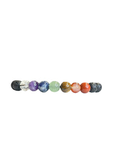 Chakra Lavastone Mala