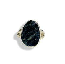 Shungite Raw Sterling Silver Ring