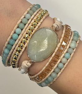 Caribbean Calcite Wrap Bracelet