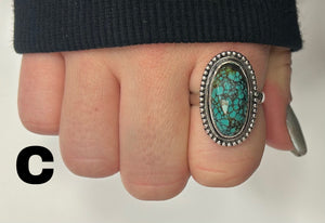 Turquoise Oval Sterling Silver Ring