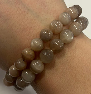 Peach Moonstone Mala