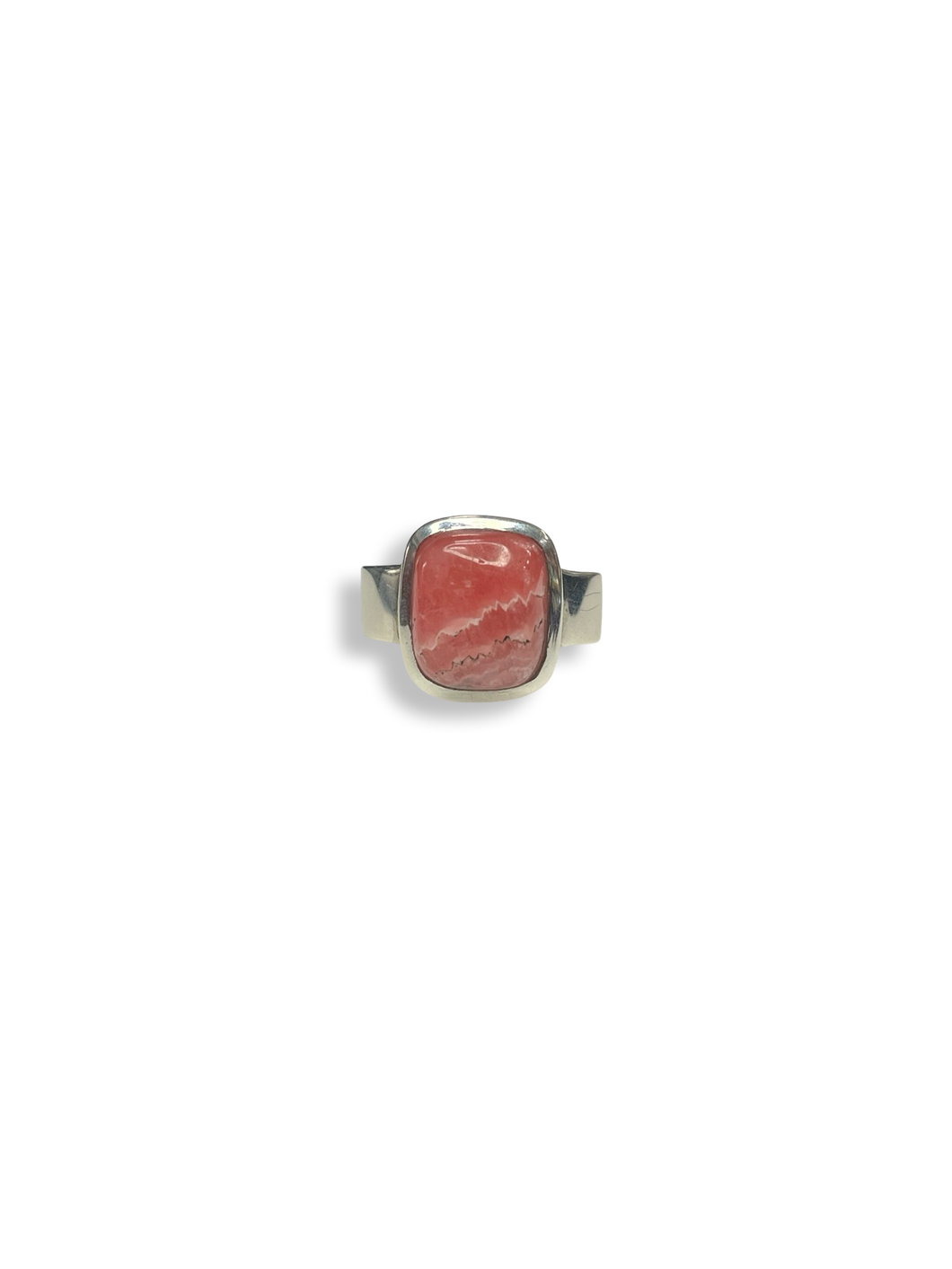 Rhodochrosite Sterling Silver Ring