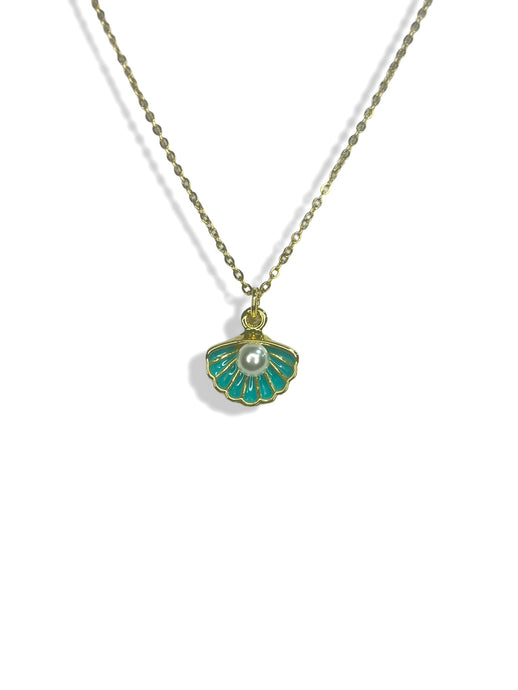 Clam Shell Pearl Necklace