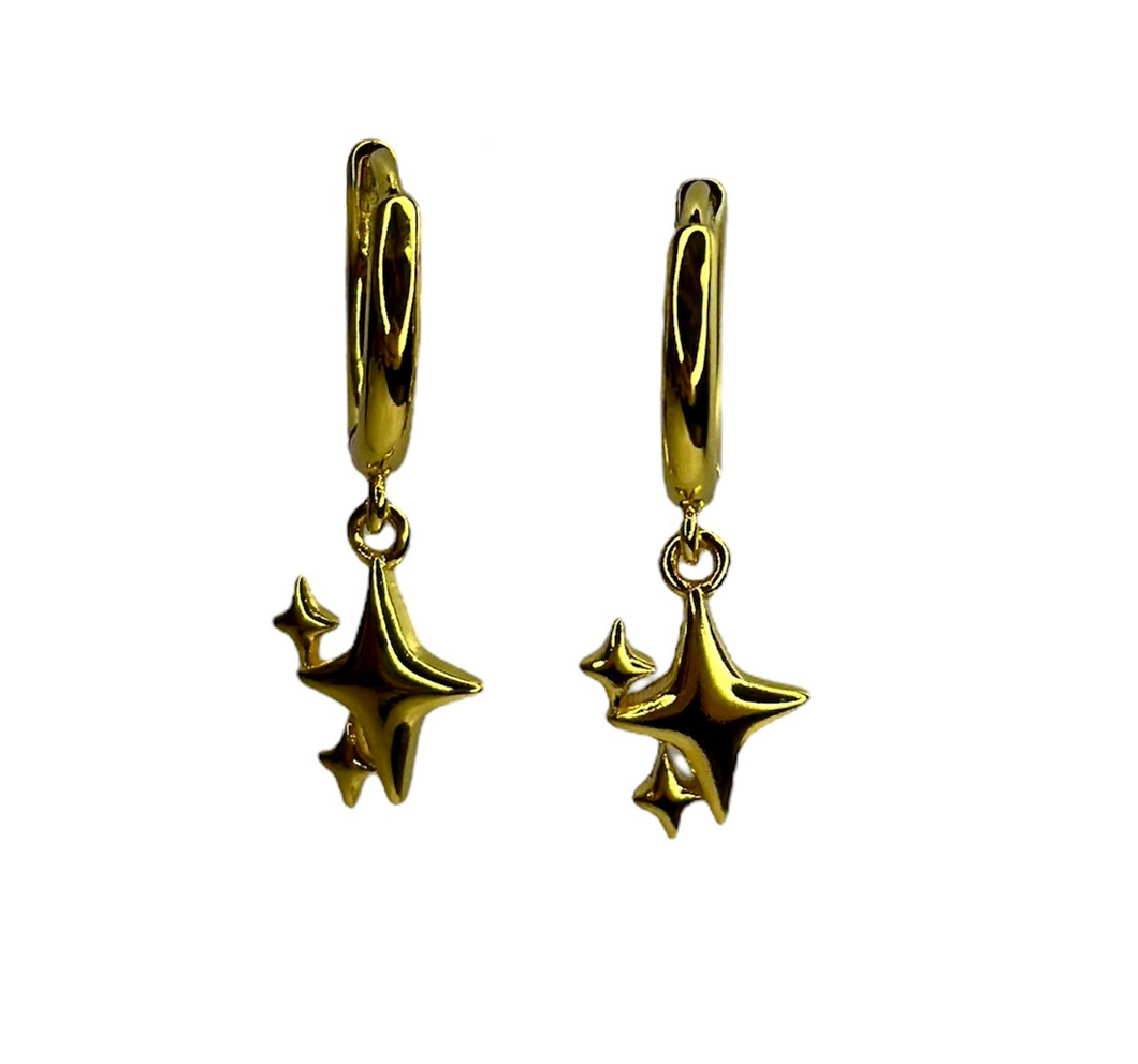 Star Charm Drop Hoop