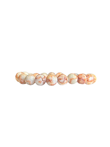 Red Banded Calcite Mala