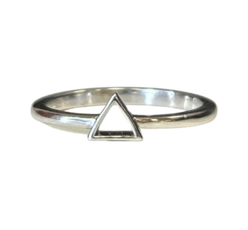 Triangle Sterling Silver Ring