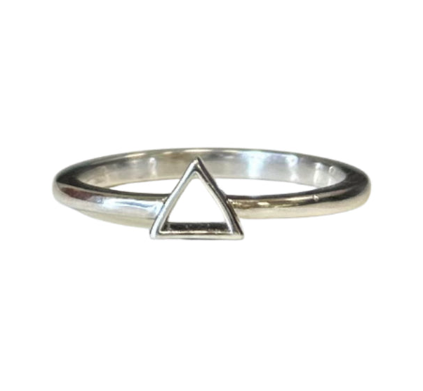 Triangle Sterling Silver Ring