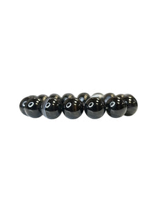 Black Agate with Black Obsidian Mala