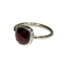 Sadie Garnet Sterling Silver Ring