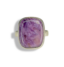 Charoite Sterling Silver Ring