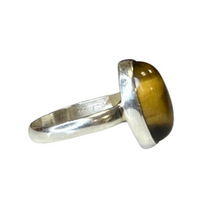 Tigers Eye Sterling Silver Ring