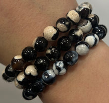 Orca Agate Mala