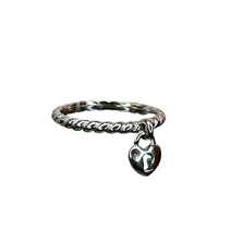 Heart Lock Sterling Silver Ring